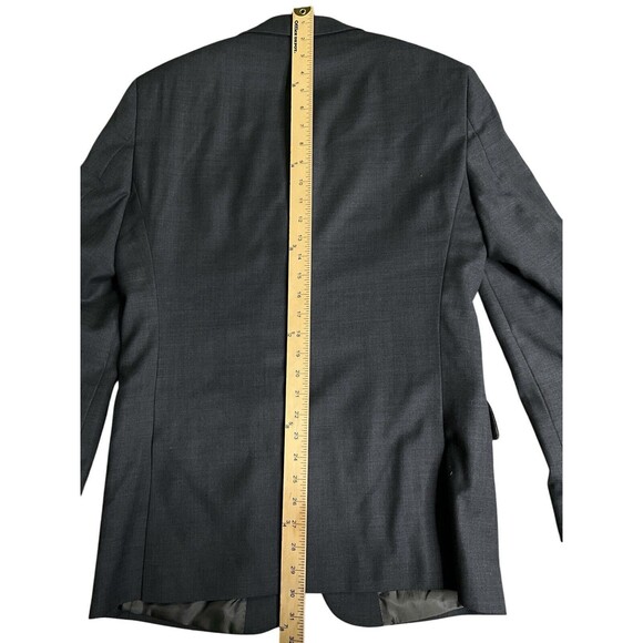 JOS A BANK 1905 Blazer Mens 38R Sport Coat Solid Gray Wool Suit Jacket Slim Fit - Picture 13 of 13